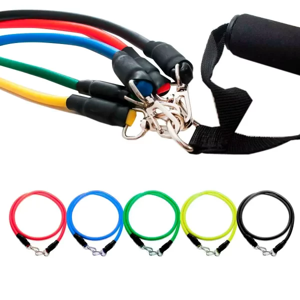 Kit Elástico Extensor para Treino Funcional em Casa - Imagem 6