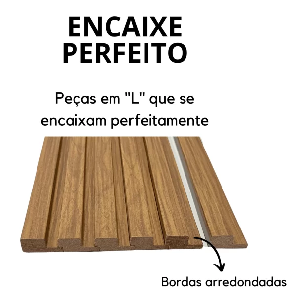Cabeceira modulada para cama ripada em MDF de 90 cm alt por 87 cm larg fácil instalação - Imagem 4