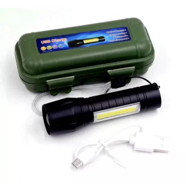Mini Lanterna Portatil Brilhante Multi-função com Luzes de Led Táticas De Campo Carregamento via USB Entrega para Todo o Brasil - Imagem 6