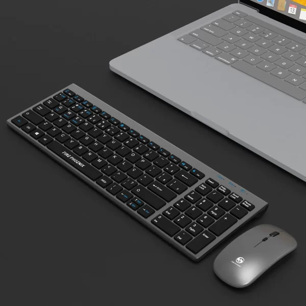 Kit De Teclado E Mouse Bluetooth Sem Fio 2.4g Recarregável Abnt2 Bk-8078 - Imagem 3