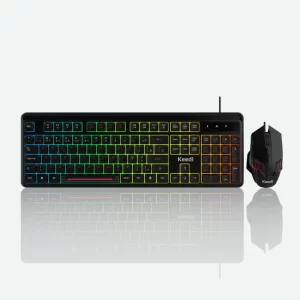 Kit Teclado e Mouse Gamer KEEDI-TEC813 com Iluminação LED