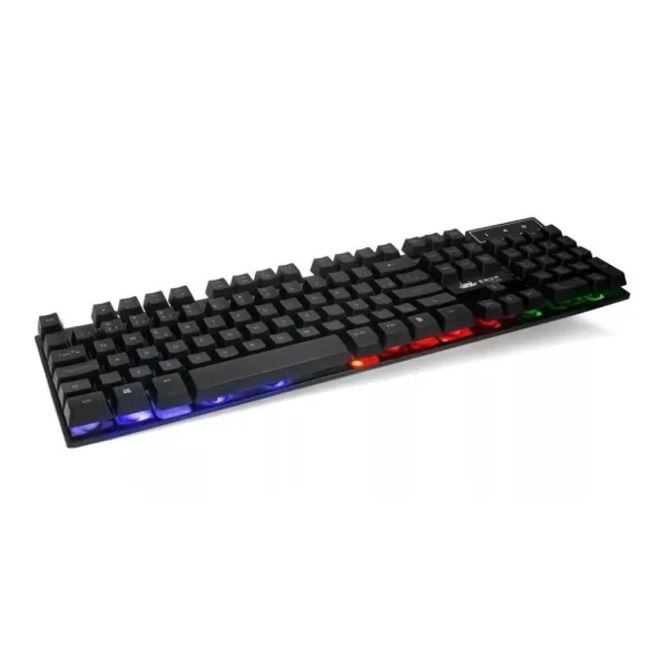 Teclado Gamer Semi Mecânico LED Colorido Iluminado Profissional ABNT2 USB Ergonomico PC Notebook Jogo Computador Desktop - Imagem 6