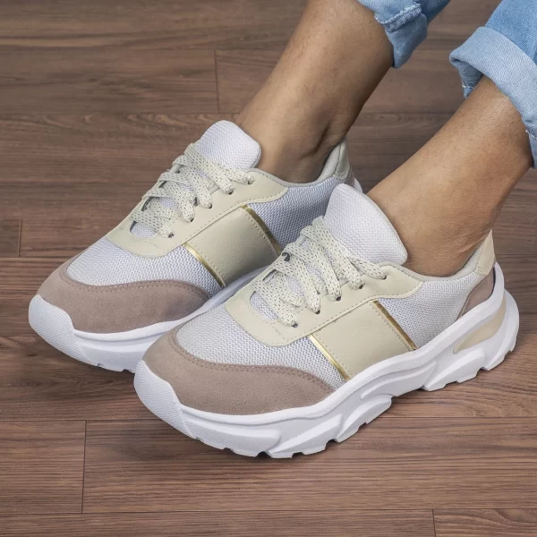 Tênis Esportivo Fiorella Feminino GuGi Sneaker Leve De Caminhada 622-GG - Imagem 3