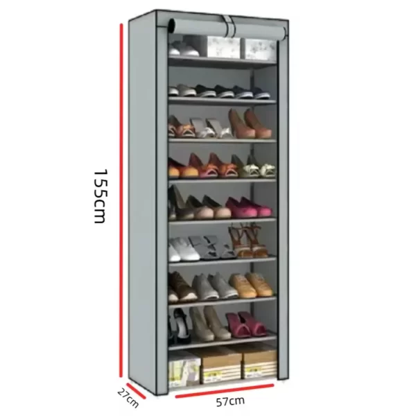 Sapateira Grande Para Organização de Casa Para Sapatos Tênis Botas Closet de Sapatos Armário Organizador Impermeável Dustproof - Imagem 6