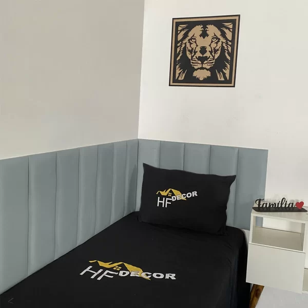 Cabeceira de Cama Estofada em L 60x20cm - Varios Tamanhos - Imagem 2