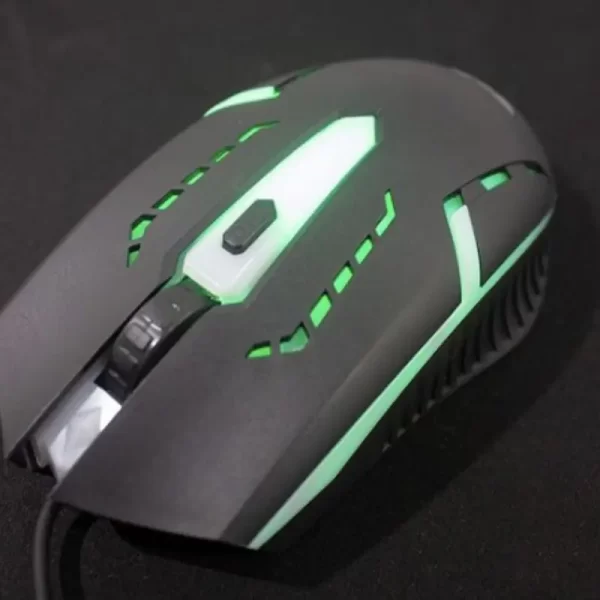 Mouse Com Fio Gamer USB Led RGB DPI-1600-2400-3200 - Imagem 3