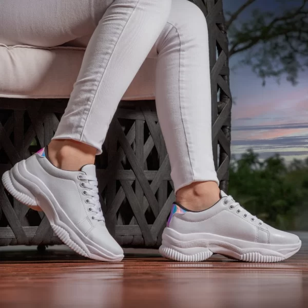 Tênis Casual Feminino Neon GuGi Sneaker Caminhada Plataforma TNEON-ALE - Imagem 4