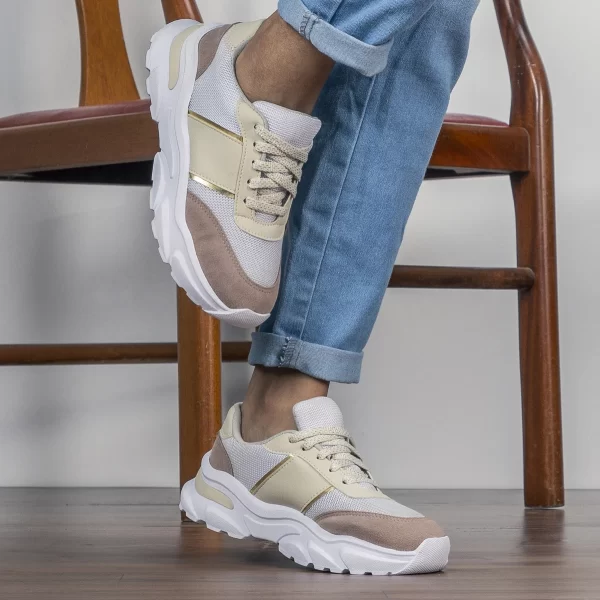 Tênis Esportivo Fiorella Feminino GuGi Sneaker Leve De Caminhada 622-GG - Imagem 4