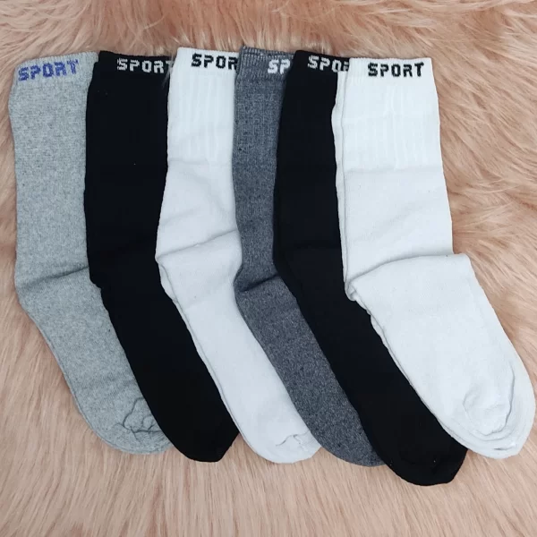 kit 6 Pares Meias Masculina Cano Alto Sport - Imagem 4