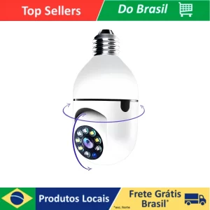Câmera IP Lâmpada Smart Wi-Fi Full HD com Visão Noturna