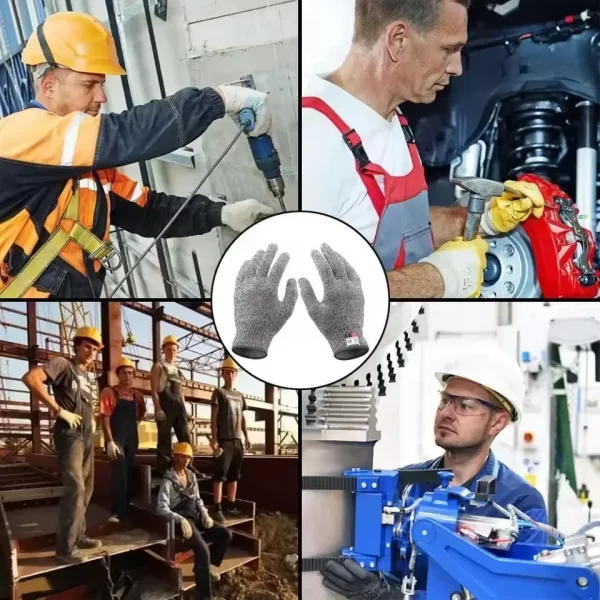 Luvas de Segurança Anti-Corte HPPE Nível 5 - Alta Resistência para Indústria, Cozinha e Jardinagem - Imagem 2