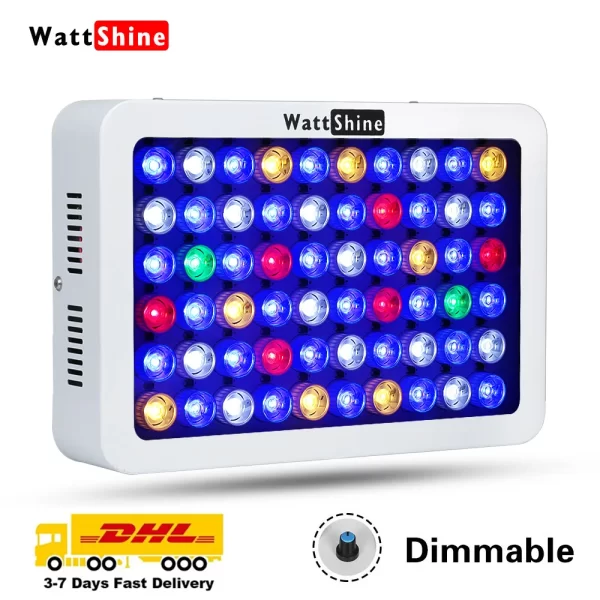 Dimmer luz do aquário regulável led luzes do tanque fsih 180w bacife marinho aquário lâmpada decoração para tanques de peixes e aquários