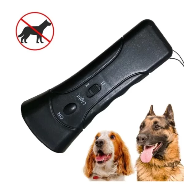 Ultrasonic Pet Dog Repeller Anti Barking Stop Bark Training Device Dog Training Repelentes Portátil Remoto De Bateria Treinado - Imagem 3