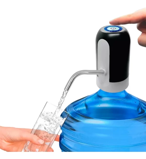 Bomba Elétrica Recarregável para Garrafão e Galão de Água Prática e Eficiente Ideal para Uso Doméstico e Escritórios Facilitador - Imagem 3