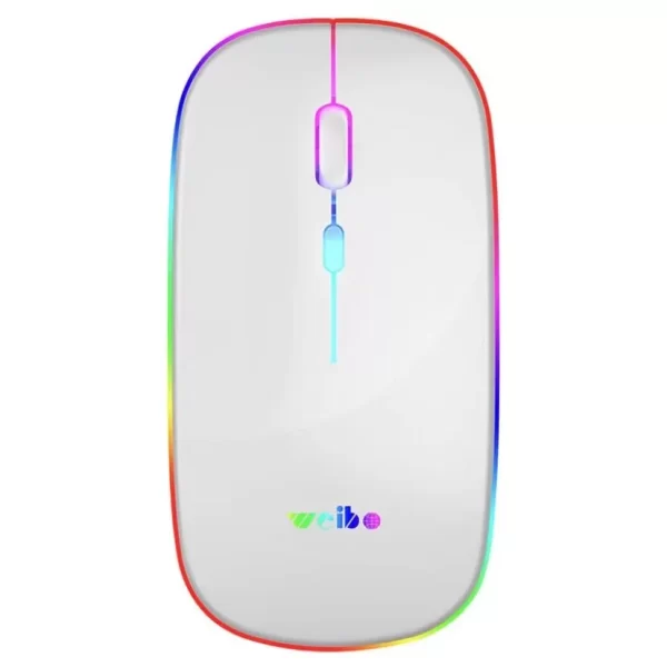 Mouse Óptico Sem Fio 2.4GHz Wireless USB Led RGB Alta Precisão Confortável Design Moderno Ideal Jogos e Escritório Home Office - Imagem 5