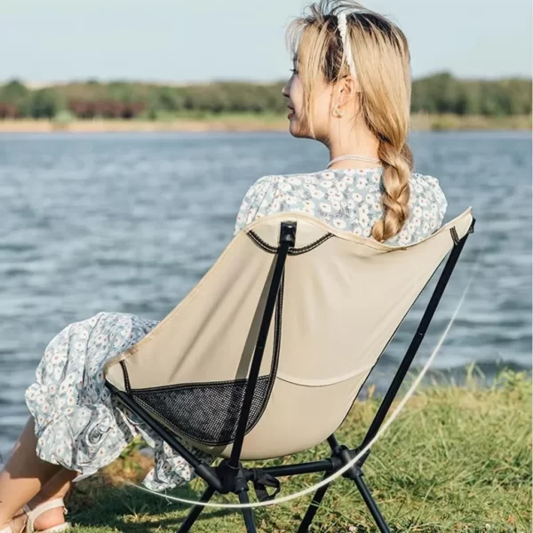 Cadeira Dobrável Portátil Camping Praia Pesca Viagem Acampamento Pescaria Jardim Churrasco Lazer Suporta Peso 140kg Leve - Imagem 6