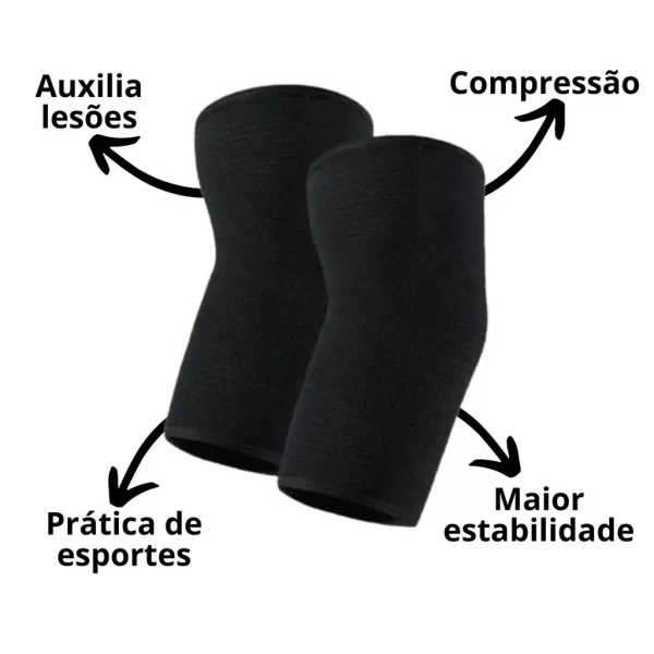 Cotoveleira com Compressão e Suporte para Cotovelo - 1 Par - Imagem 5