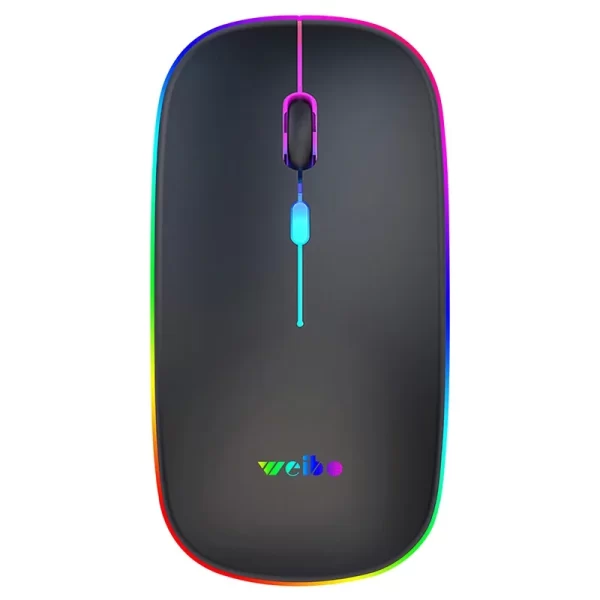 Mouse Sem Fio Sem Fio Mouse Óptico, Recarregável, RGB, USB, 2.4GHz