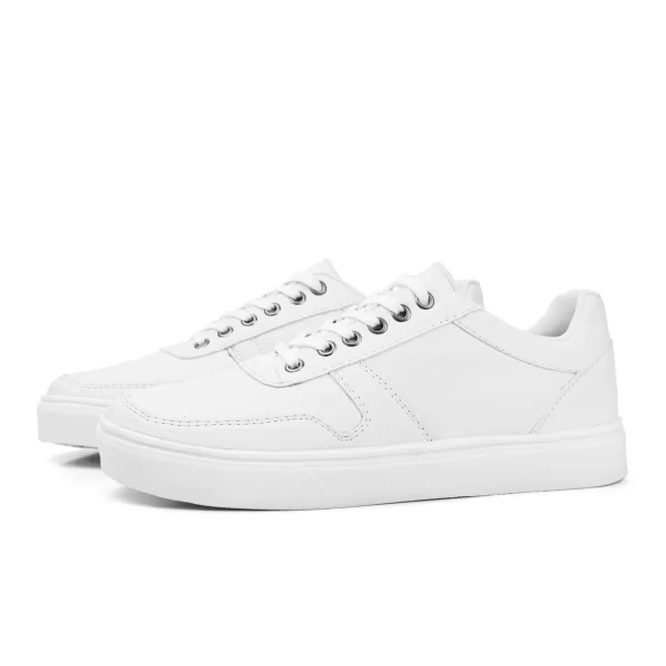 Tenis Sapatenis Masculino Moda Casual King Branco Sola Alta Confortável Luxo Trabalho Enfermeiro Barato - Imagem 3