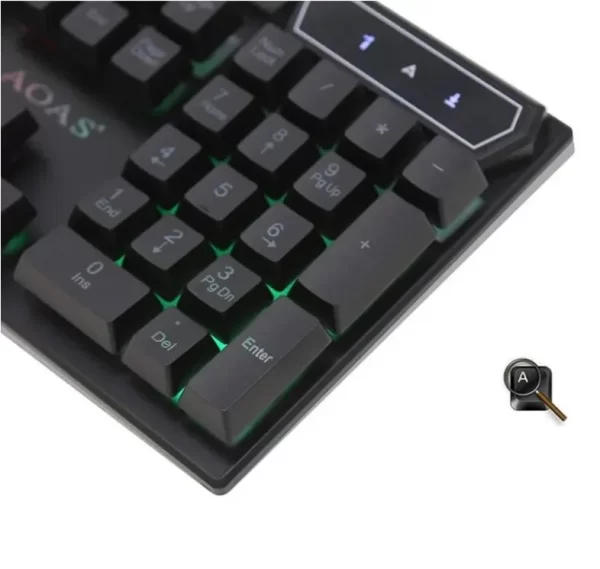 Kit Teclado e Mouse Gamer RGB Semi Mecânico, 3200 DPI, Multimídia M300: Periférico de Computador com Envio para Todo o Brasil - Imagem 5