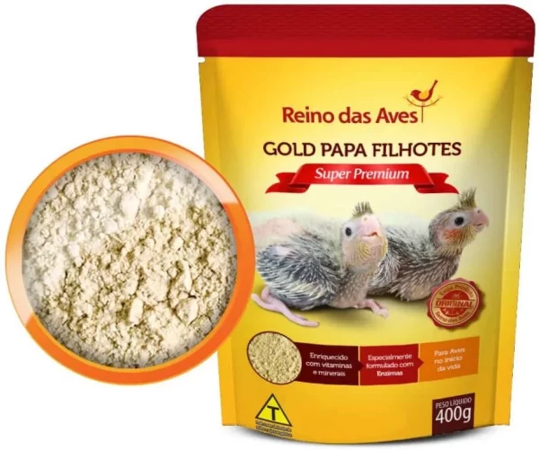 Papinha Gold Super Premium Para Filhotes Reino das Aves - 400g