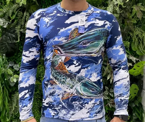 Camisetas Pesca Manga Longa Uv50 Proteção Solar - Imagem 6