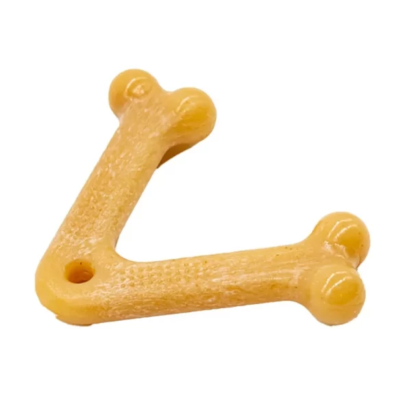 Brinquedo Osso Bamboo Sabor Bacon Letras V, Y, I Pequeno Para Cachorros - Imagem 3