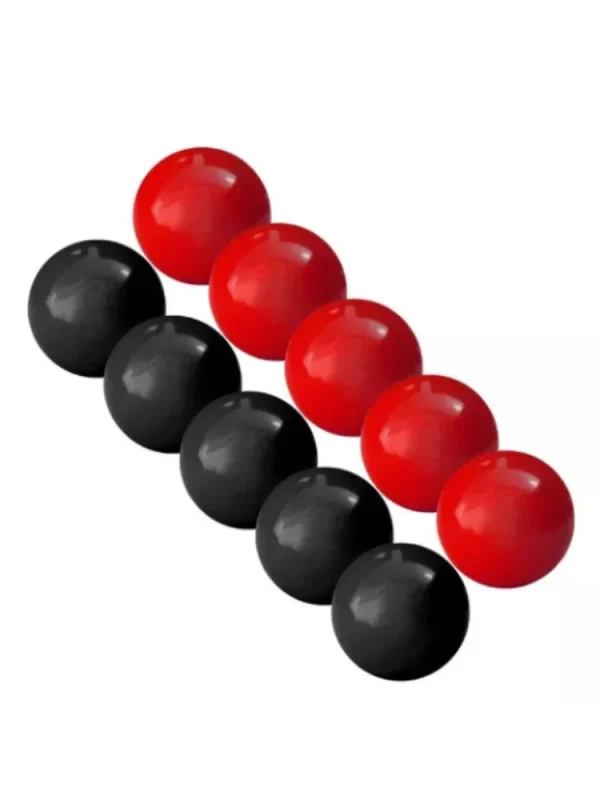 Jogo de Bola Sinuca/Bilhar Mata-Mata 54mm Bilhar - Preto/Vermelho