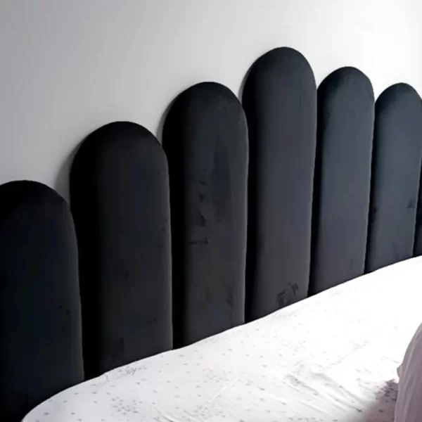 Cabeceira Adesiva Decorativa Nuvem Modulada Para Cama De Solteiro Casal 1 Módulo - Imagem 2