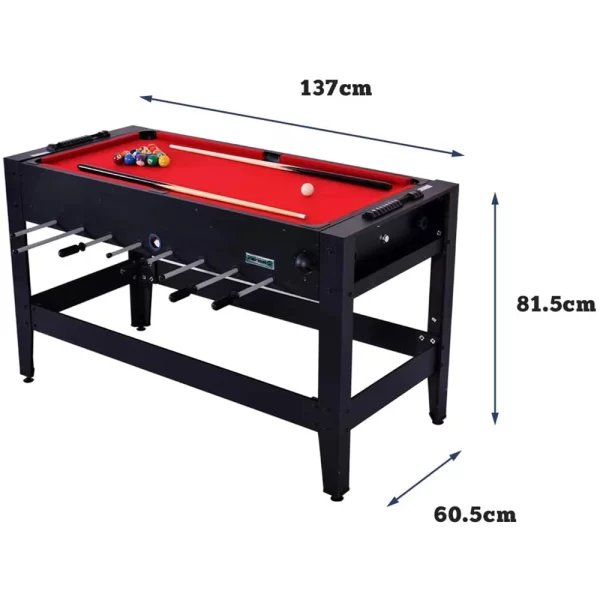 Mesa Multijogos 2 Em 1 Pebolim E Sinuca Completa Winmax - Imagem 4