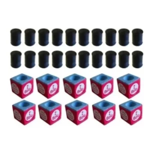 Kit Completo para Taco de Sinuca com Ponteiras e Giz