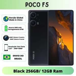 Xiaomi Poco F5 256GB ROM Black 12GB RAM Global