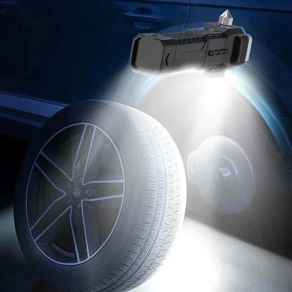 Lanterna Recarregável 4 em 1 Power Bank LED 3W Torch Alta Potência Portátil USB Multifuncional Emergência Camping - Imagem 3