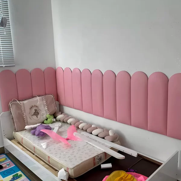 Cabeceira Adesiva Decorativa Nuvem Modulada Para Cama De Solteiro Casal 1 Módulo - Imagem 5