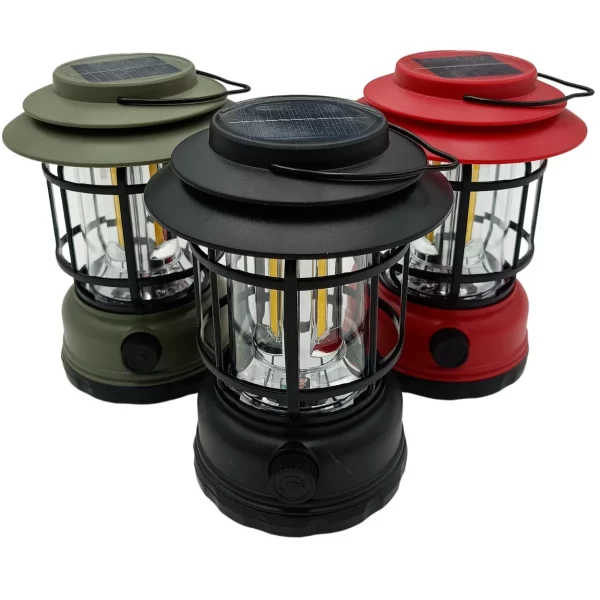 Lampião Multiuso Led Recarregável Solar Ou Usb Camping - Imagem 2