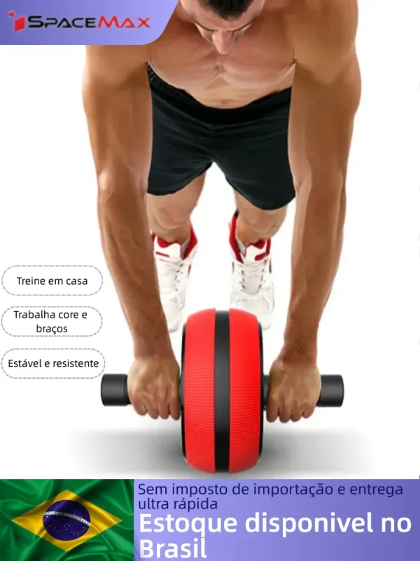 Roda Abdominal Stark Fitness - Fortalece Core com Estabilidade