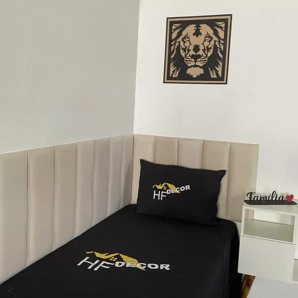 Cabeceira de Cama Estofada em L 60x20cm - Varios Tamanhos - Imagem 6