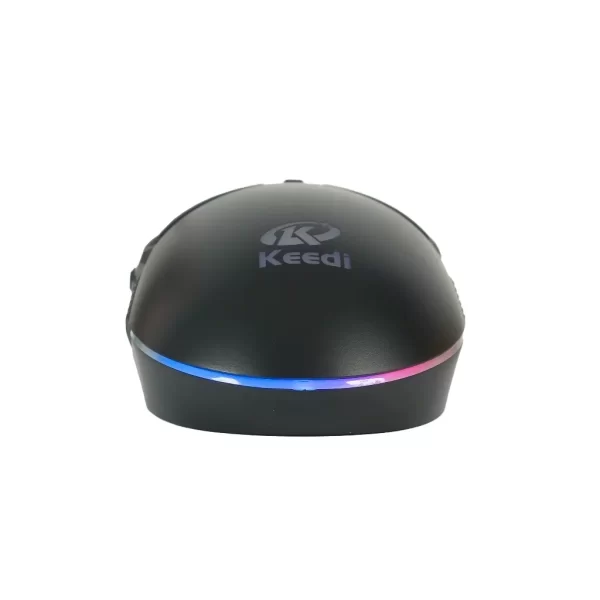 Mouse Gamer Rgb Keedi Mou906 Usb Com Fio 7 Botoes Precisao Alta 3200 Dpi Iluminacao Colorida Ergonômico Leve Barato Pc Notebook - Imagem 4