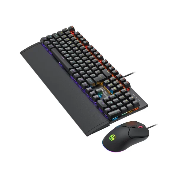 Kit Teclado E Mouse Mecânico Dpi 7200 Abnt2 Gamer Luz Led Rgb Switch Red Usb Mouse Pad Para Computador Pc Bk-06 - Imagem 3