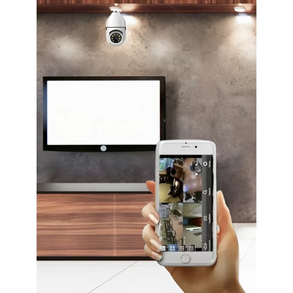 Câmera Ip Lâmpada Smart Wi-Fi Full Hd Visão Noturna Yoosee - Interna - Imagem 2