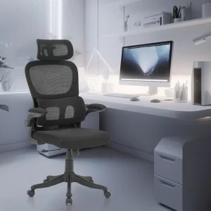 Cadeira de Escritório Ergonômica com Suporte Lombar