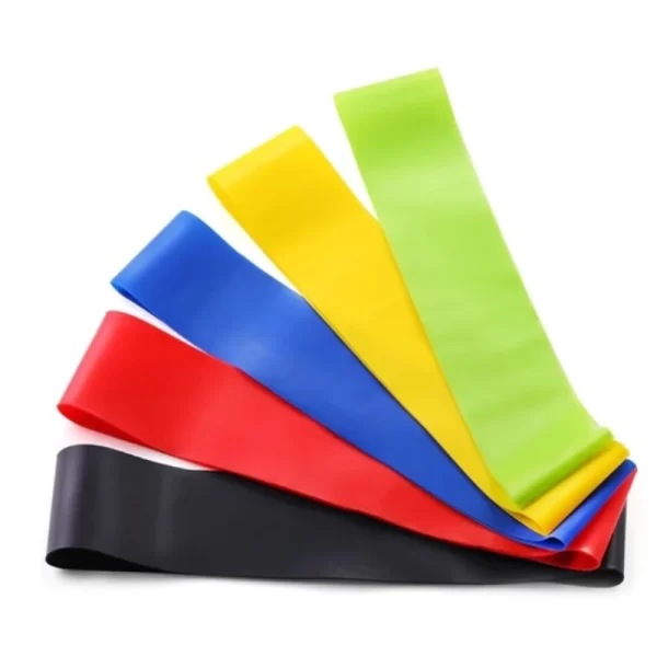 Kit de 5 Mini Faixas Elásticas Ideal p/ Exercício/Academia/Treino/Funcional/Mobilidade Em Casa-ENVIO IMEDIATO PARA TODO BRASIL - Imagem 2