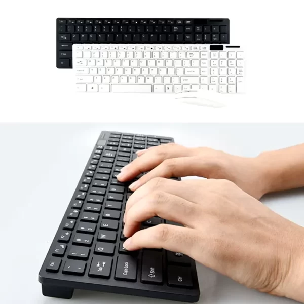 Kit Teclado e Mouse Wireless Sem Fio Alta Performance Conforto e Praticidade para Trabalho e Entretenimento Conexão Rápida - Imagem 3