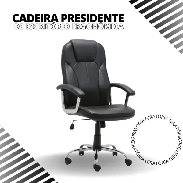 Cadeira Presidente De Escritório - Ergonômica - 9313h - Nybc - Imagem 4