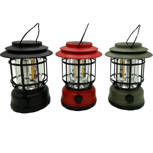 Lampião Multiuso Led Recarregável Solar Ou Usb Camping - Imagem 4
