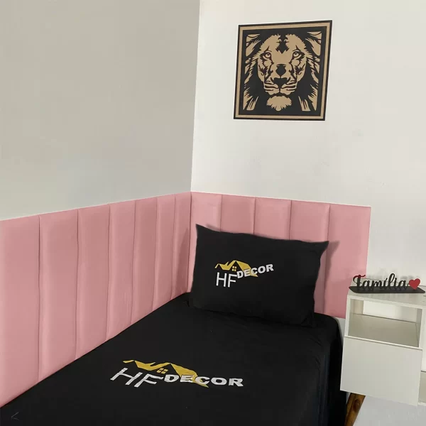 Cabeceira de Cama Estofada em L 60x20cm - Varios Tamanhos - Imagem 5