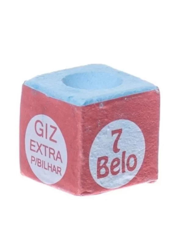 10 Giz Azul Comum + 10 Giz Branco + 10 Virolas Taco Bilhar - Imagem 2