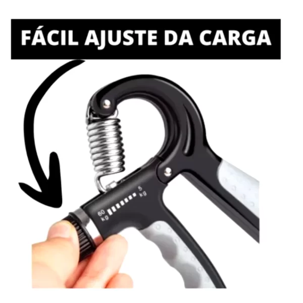 HandGrip Treiandor Musculação Mao e Flexor De Punho Com Mola Ajustável Antebraço Mãos - Imagem 6