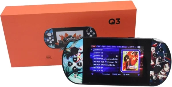 Mini Console Vídeo Game Portátil Q3 Retro Jogos PS1 Fliperama Tela Compacta Diversão Móvel Entretenimento Portátil Controle - Imagem 6