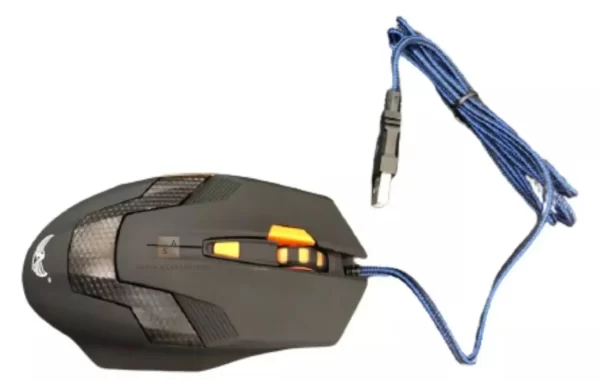 Mouse Gamer Design Moderno LED Ergonômico 5 Botões Cabo Reforçado Rgb Pc Notebook Computador - Entrega Rápida para Todo o Brasil - Imagem 2